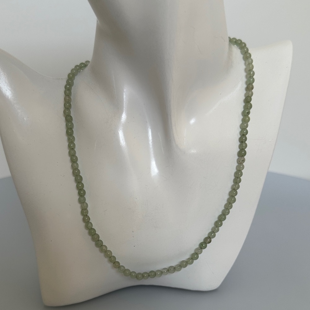 JADE real Green 925 sterling silver Necklace